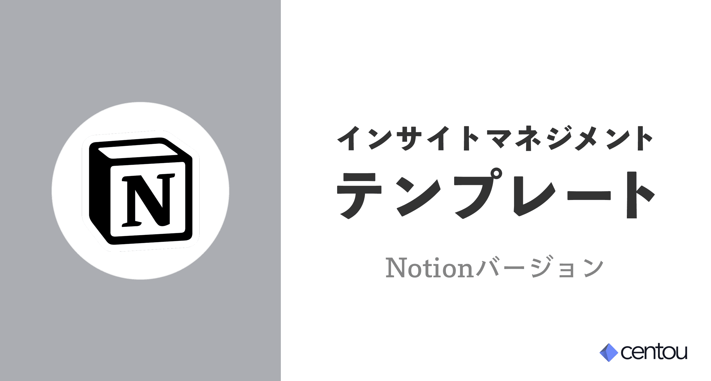 インサイト管理テンプレートのプレビュー(Notion版)